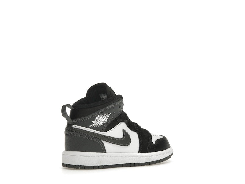 Jordan 1 Mid Black White Iron Grey (PS)