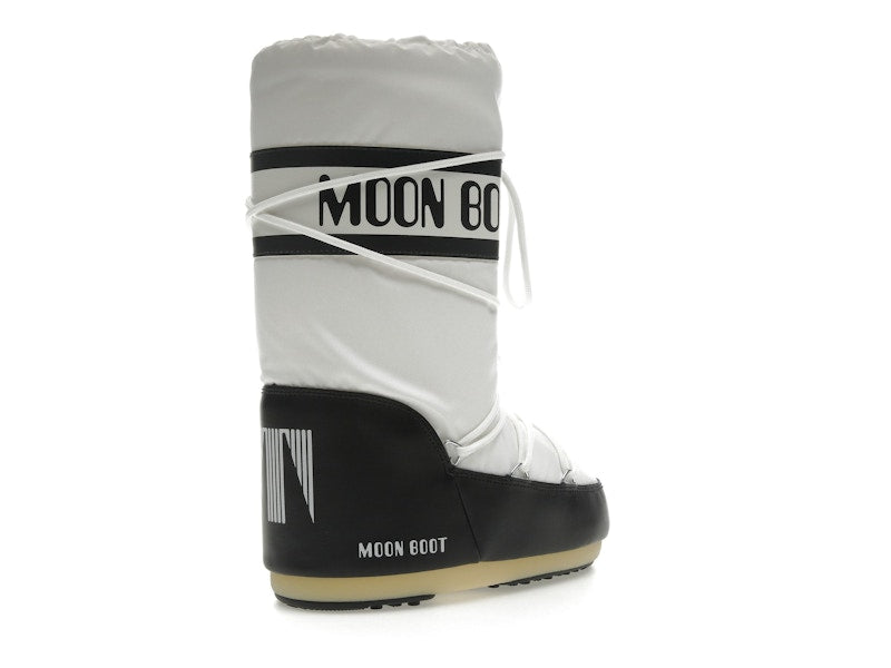 Moon Boot Icon Nylon Boot Black White