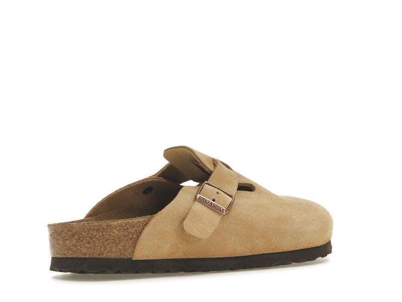 Birkenstock Boston Suede Latte Cream