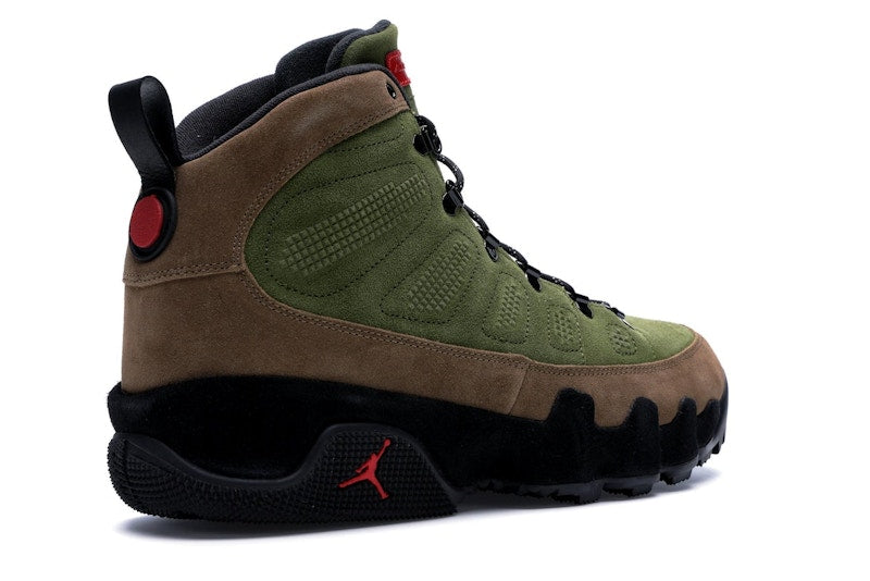 Jordan 9 Retro Boot NRG Military Brown Legion Green