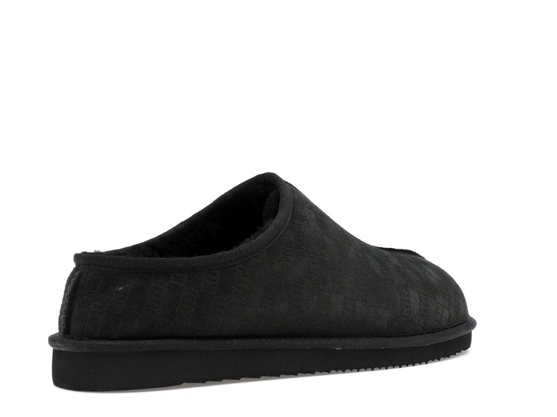 Kith Kithmas Monogram Shearling Slippers Black