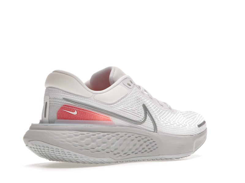 Nike ZoomX Invincible Run Flyknit White Pure Platinum Chile Red