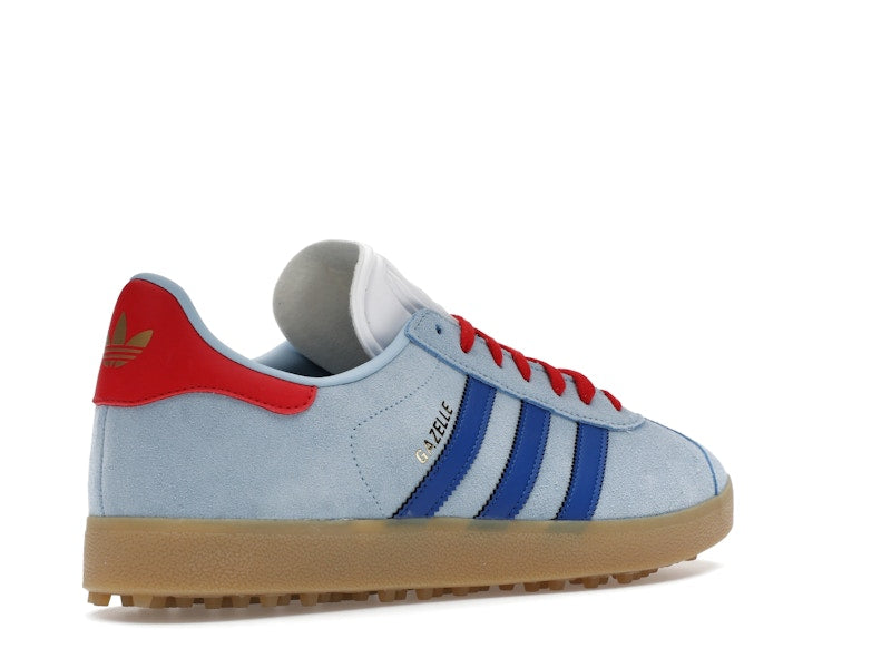 adidas Gazelle Spikeless Golf Clear Sky Royal Better Scarlet