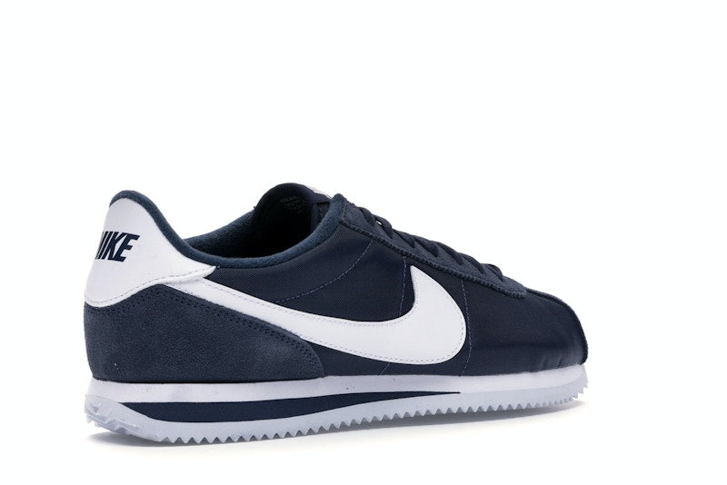 Nike Cortez Basic Nylon Obsidian White-Metallic Silver