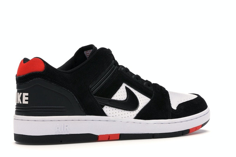 Nike SB Air Force 2 Low Black White Habanero Red