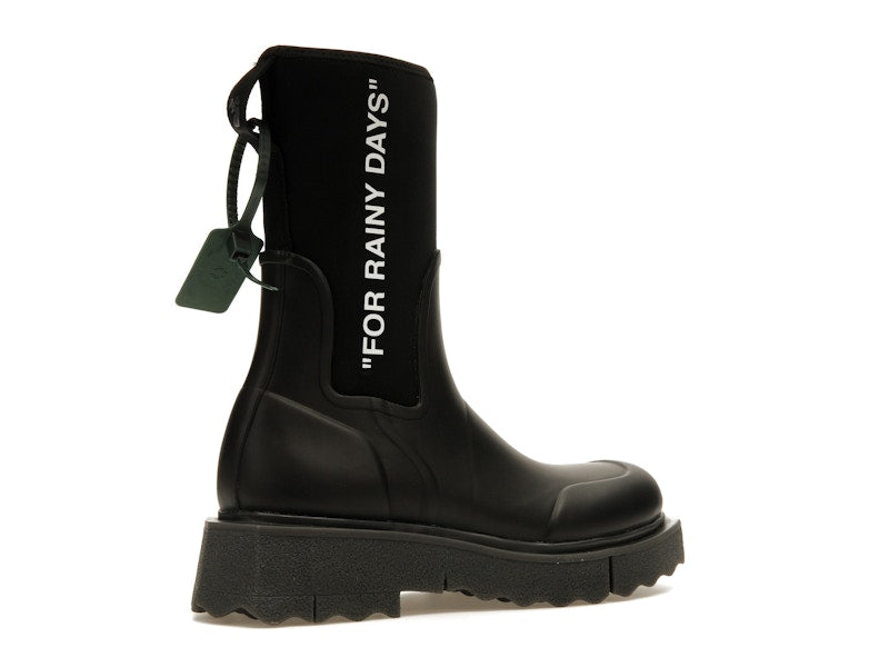 OFF-WHITE For Rainy Days Rain Boot Black (Women's)