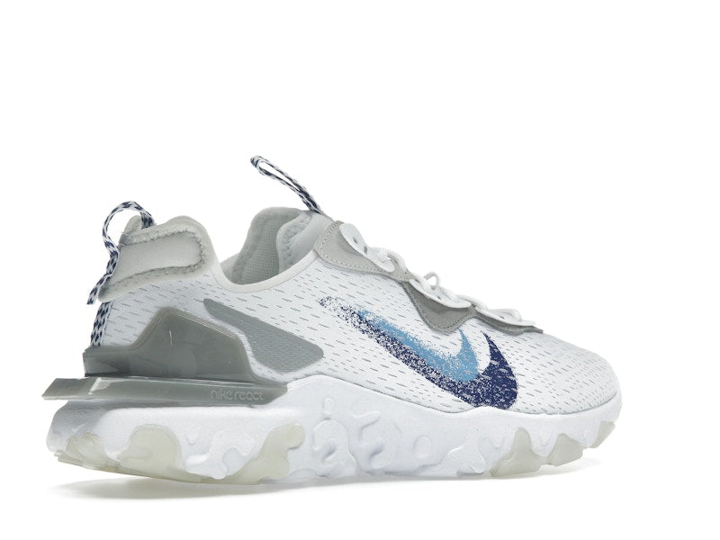 Nike React Vision White Double Blue Swoosh