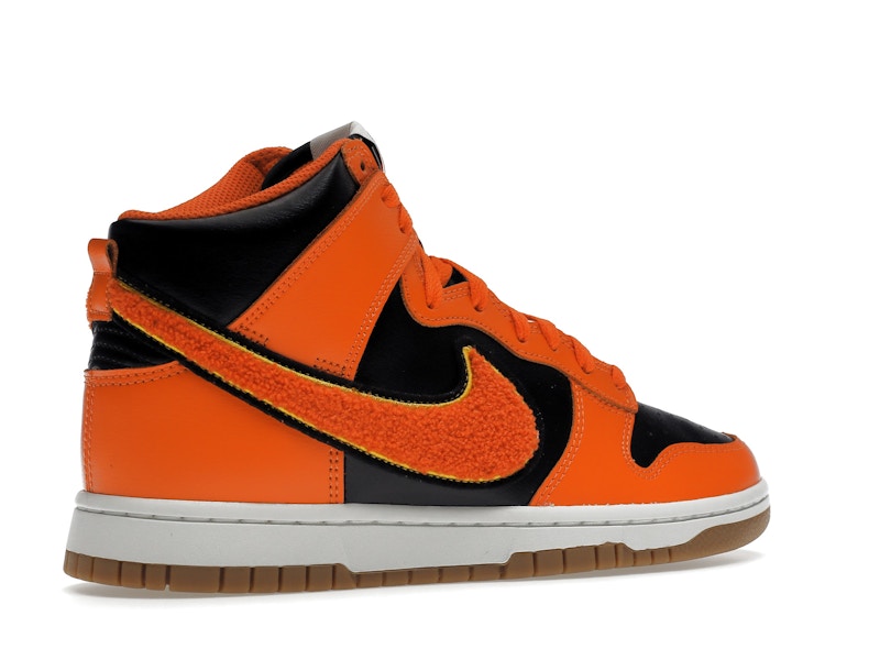 Nike Dunk High Retro Chenille Swoosh Safety Orange