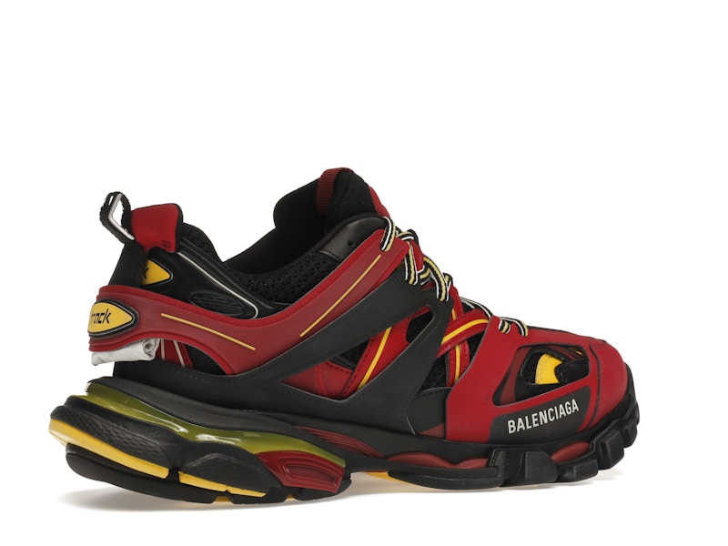 Balenciaga Track Trainers Burgundy Black