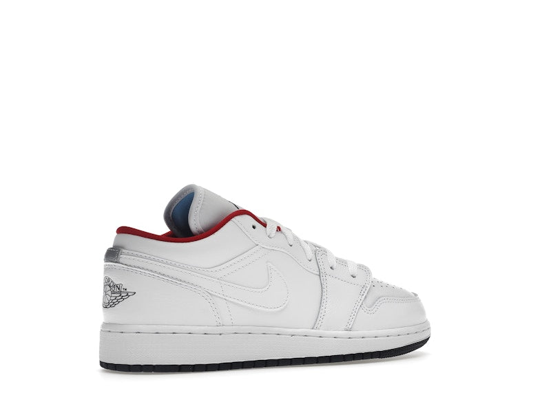 Jordan 1 Low White Gym Red Black (GS)