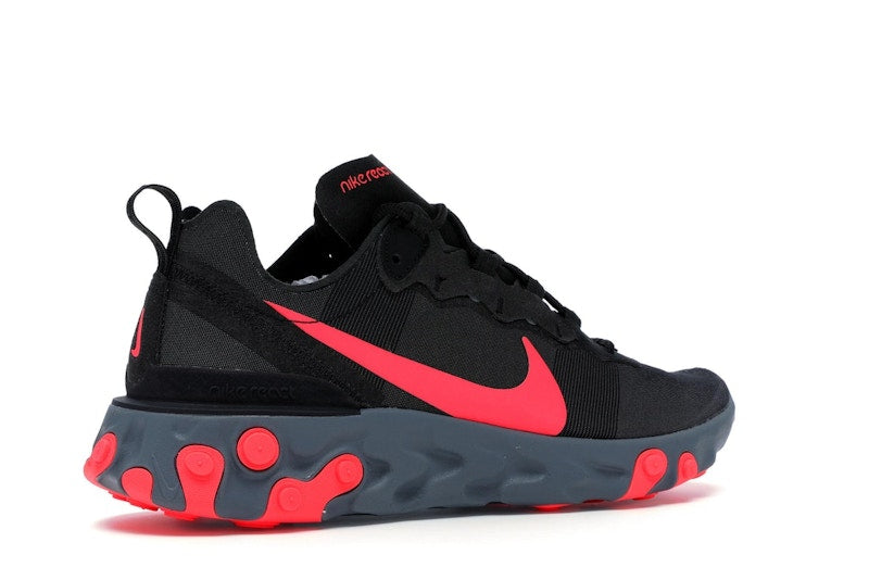 Nike React Element 55 Black Solar Red