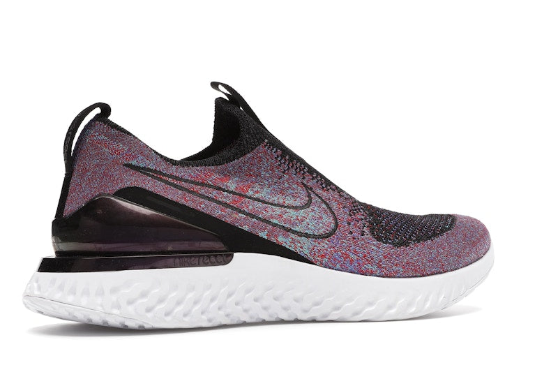 Nike Epic React Moc Flyknit Black University Red Hyper Jade