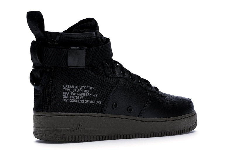 Nike SF Air Force 1 Mid Black Dark Hazel
