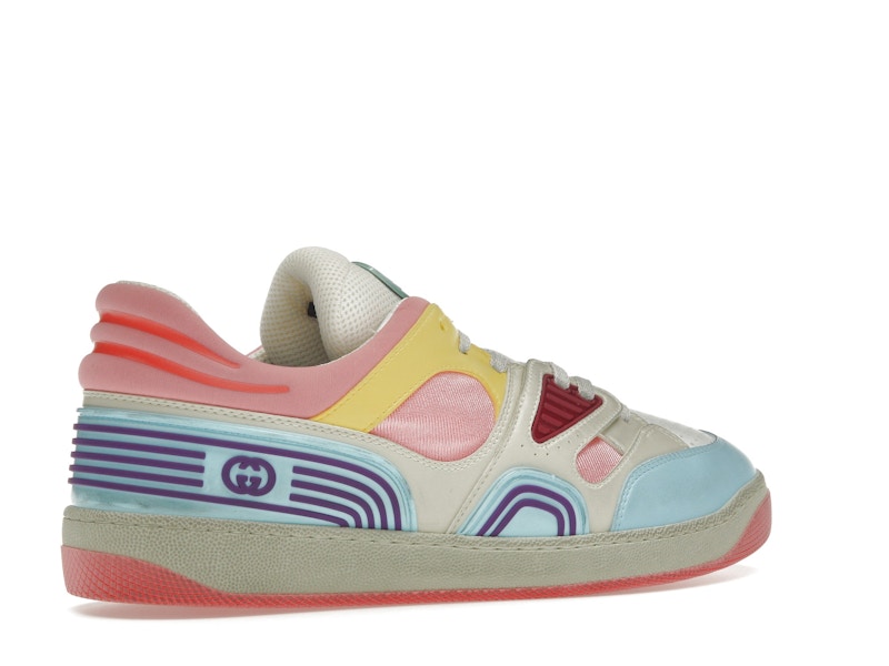 Gucci Basket Low-Top Sneaker Light Blue Demetra Pink (Women's)