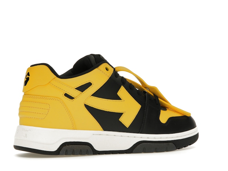 OFF-WHITE Out Of Office OOO Low Tops Black Yellow