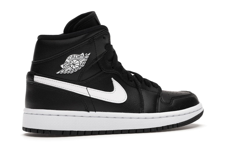 Jordan 1 Mid Black White (Women's)