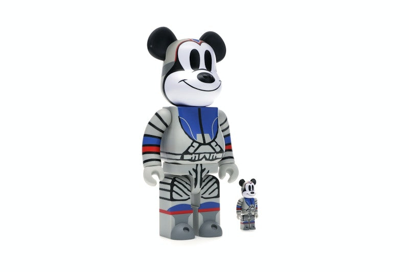 Bearbrick x Billionaire Boys Club x Mickey Mouse Astronaut 100% & 400% Set Multicolor