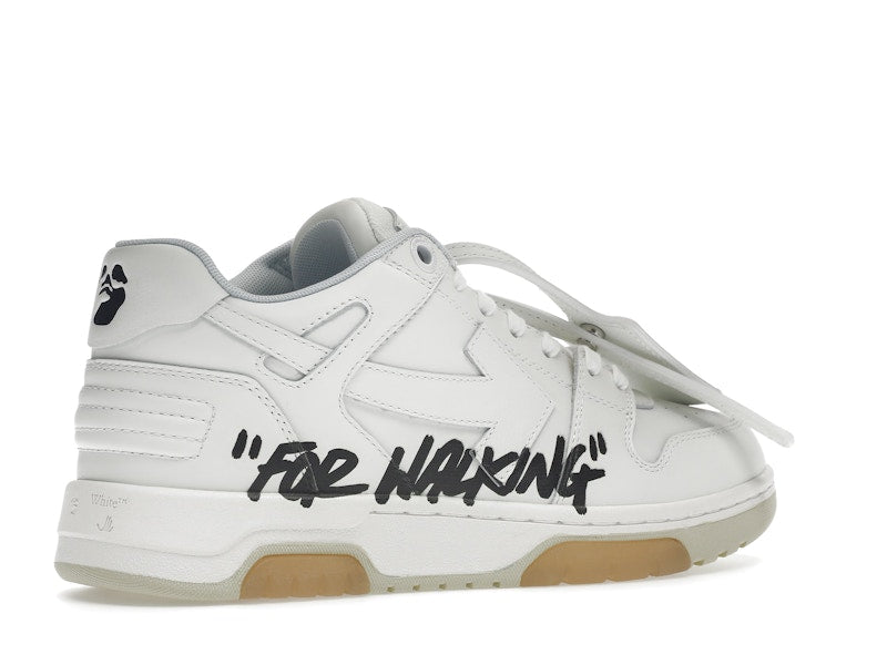 OFF-WHITE Out Of Office OOO Low Tops For Walking White Black