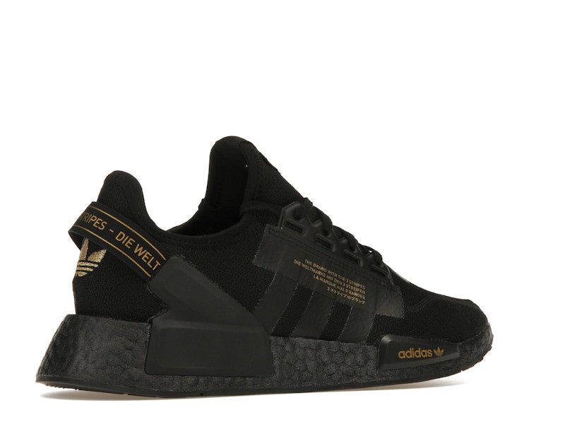 adidas NMD R1 V2 Black Gold Metallic