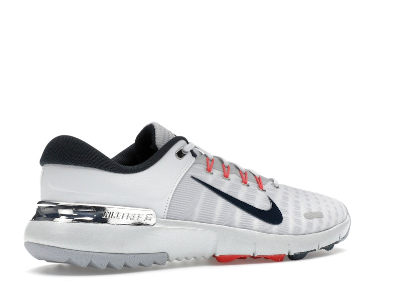 Nike Free Golf Pure Platinum Light Crimson Wolf Grey Armory Navy
