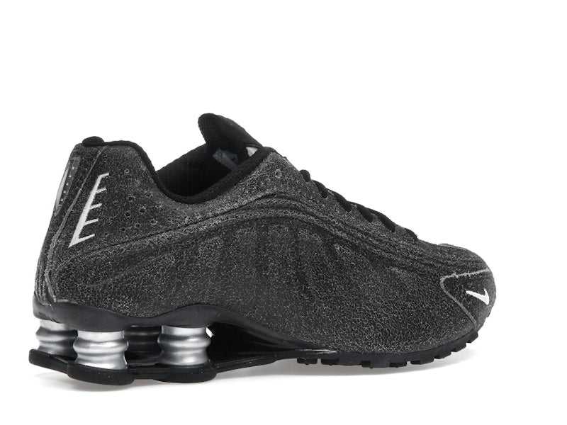 Nike Shox R4 Black Distressed Leather
