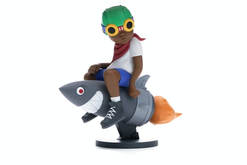 Hebru Brantley x Billionaire Boys Club x Bait Beyond The Beyond Fly Boy Figure 9 Inches White/Multi
