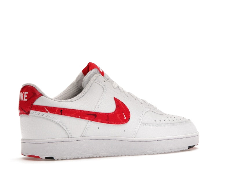 Nike Court Vision Low Swoosh Print Red