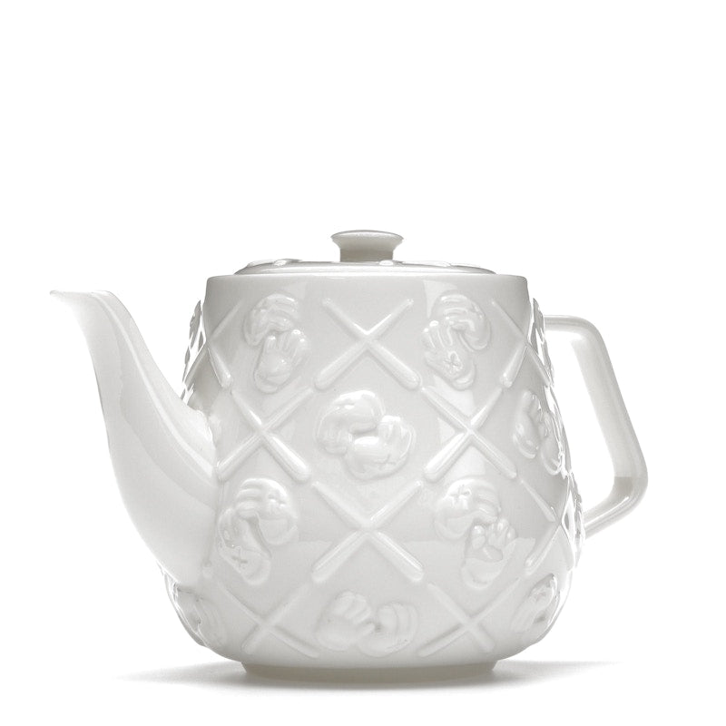 KAWS Ceramic Teapot White