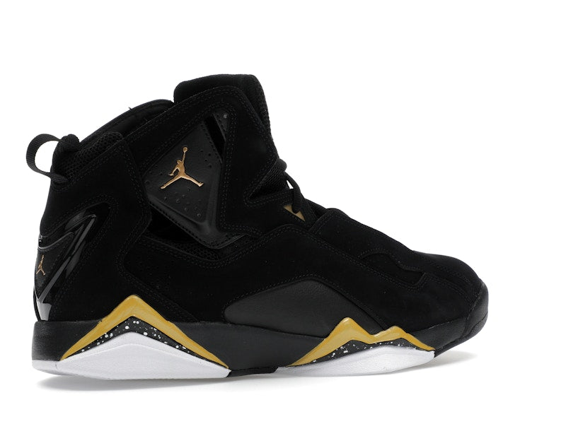 Jordan True Flight Black White Metallic Gold