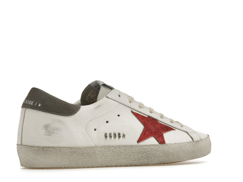 Golden Goose Super-Star White Red Grey
