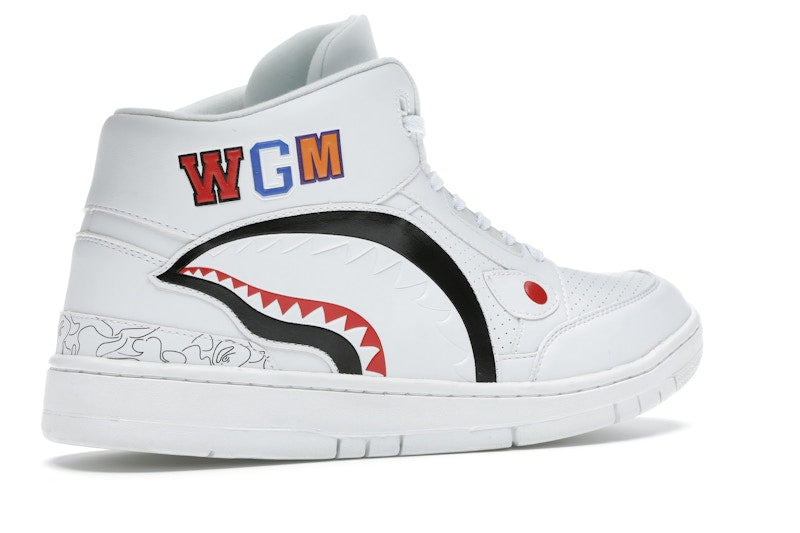 A Bathing Ape Cloud Sta Shark White