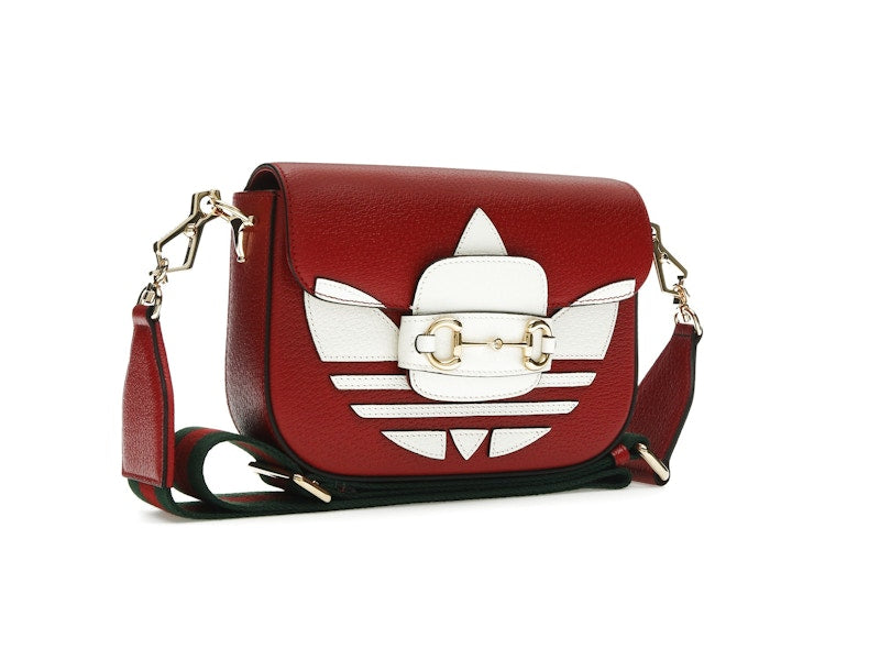 Gucci x adidas Horsebit 1955 Shoulder Bag Red