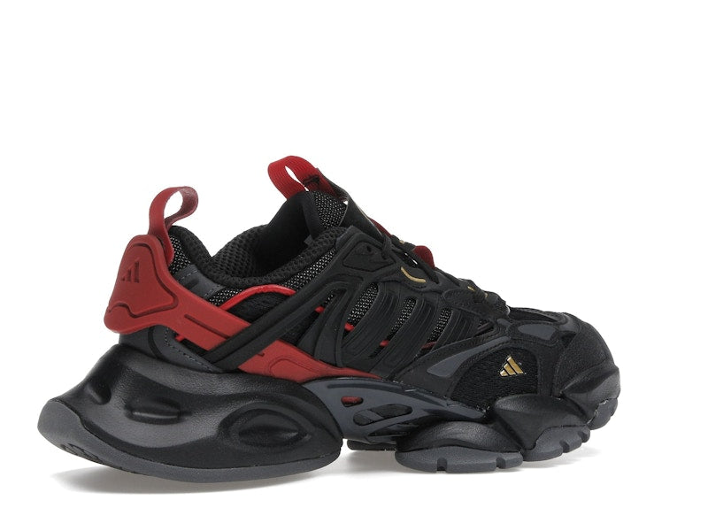 adidas XLG Runner Deluxe Black Gold Metallic Red