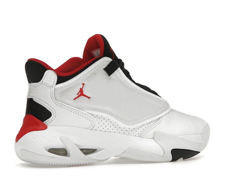 Jordan Max Aura 4 White Black University Red