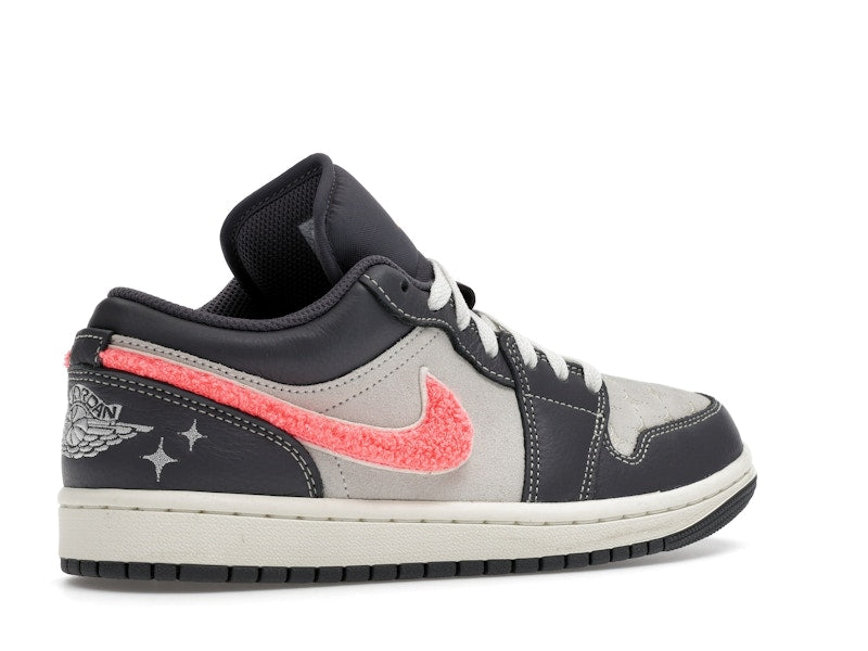 Jordan 1 Low Light Graphite Hot Punch (Women's)