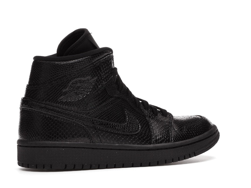 Jordan 1 Mid Black Snakeskin (Women's)