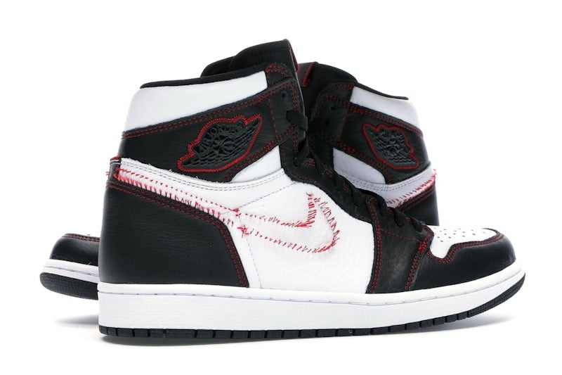 Jordan 1 Retro High Defiant White Black Gym Red