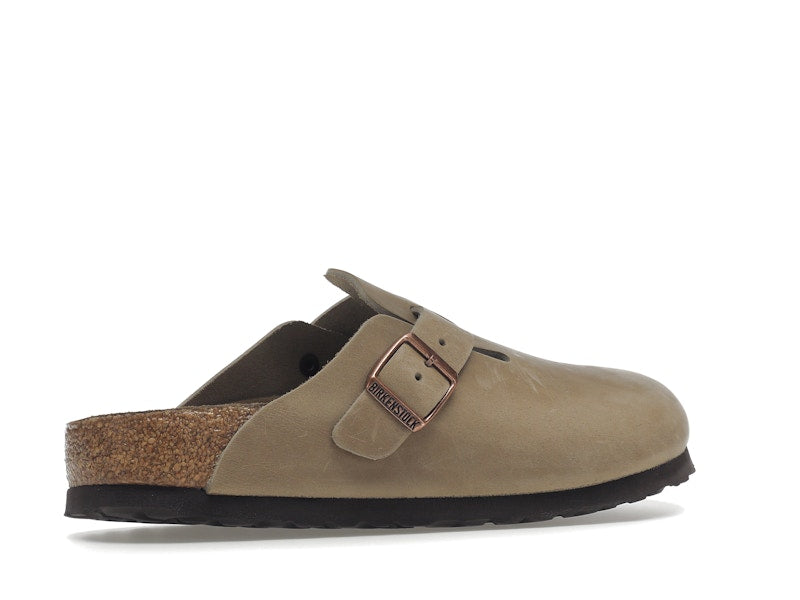 Birkenstock Boston Soft Footbed Oiled Leather Tobacco Brown