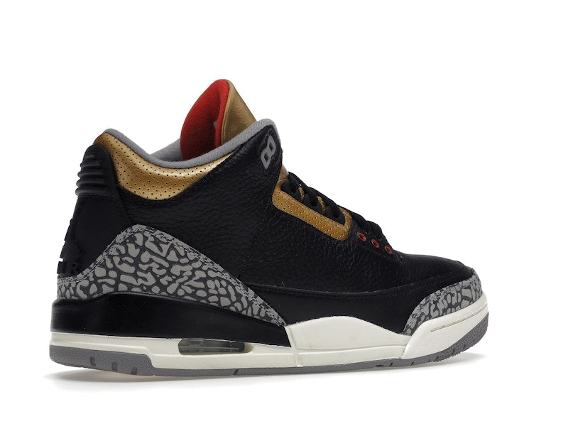 Jordan 3 Retro Black Cement Gold (Women's)