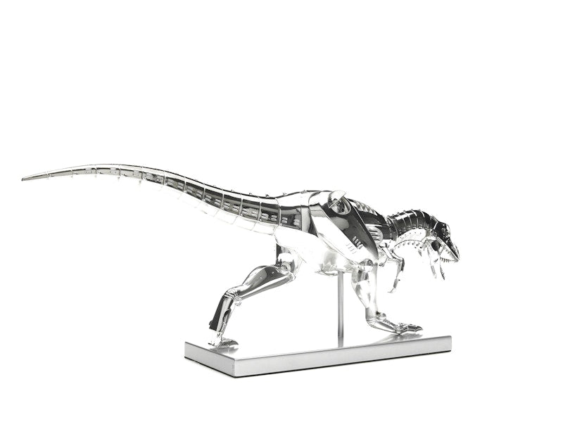 Hajime Sorayama T-Rex Cyborg Dinosaur Figure Silver