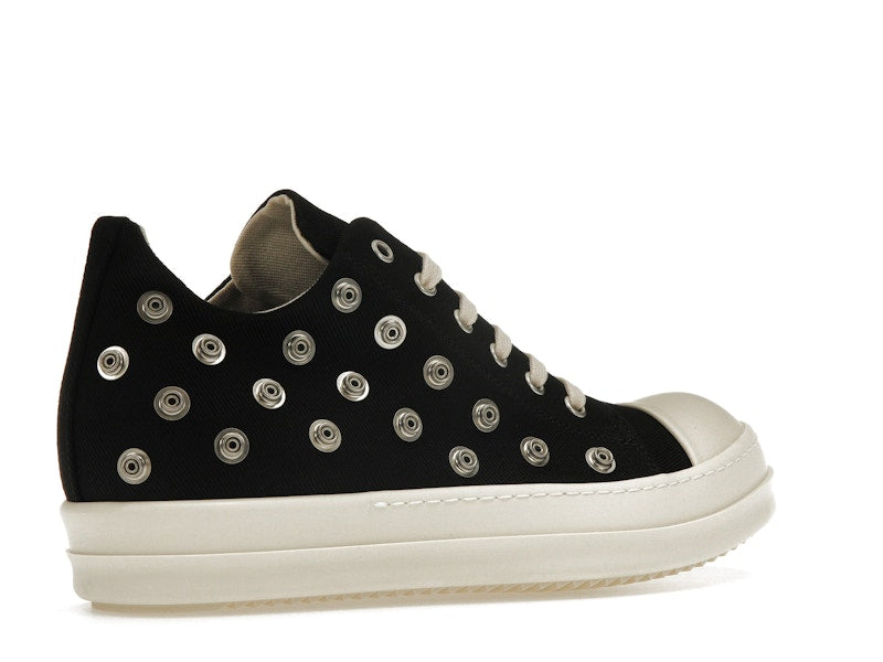 Rick Owens DRKSHDW Low Sneaks Eyelet Black Milk