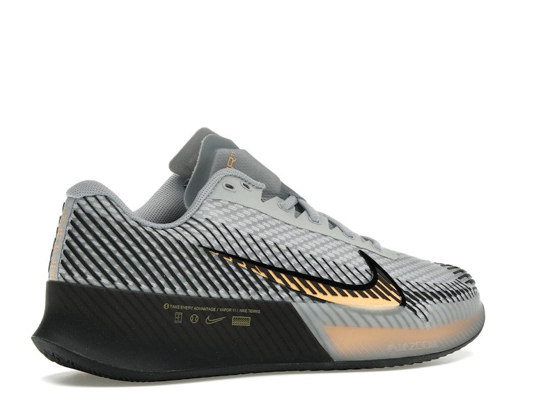 Nike Court Air Zoom Vapor 11 Clay Wolf Grey Laser Orange