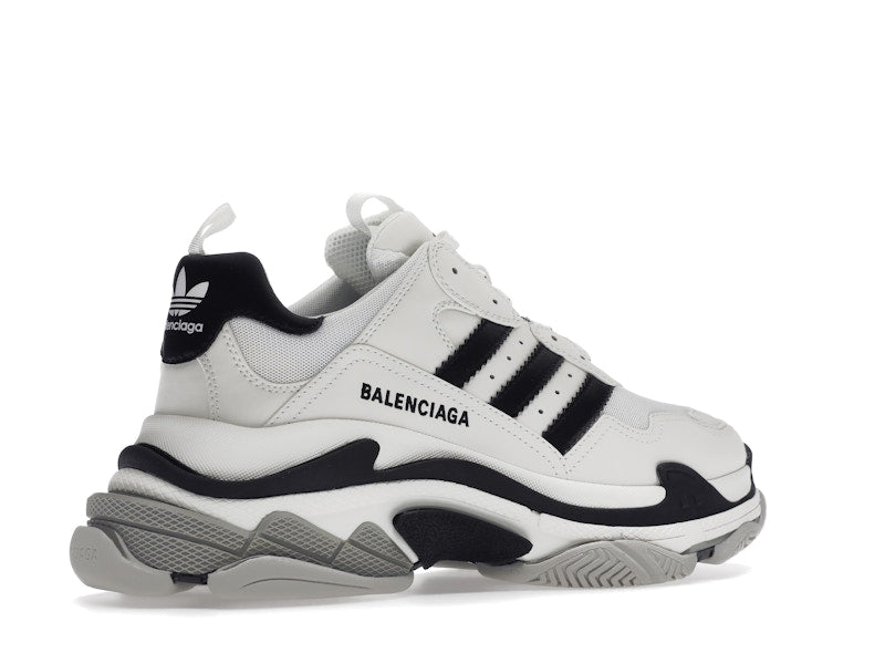 Balenciaga x adidas Triple S White Black
