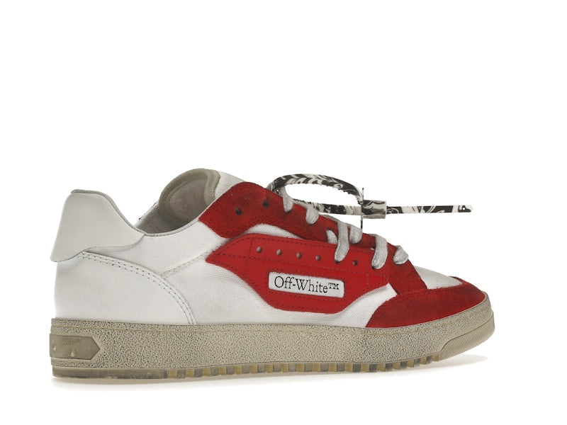 OFF-WHITE Vulcanized 5.0 Low Top White Red