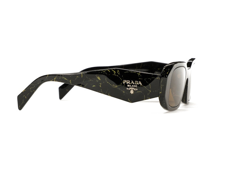 Prada Sunglasses PR 17WSF Black/Yellow Marble/Dark Brown (PR17WSF-19D01T-51)