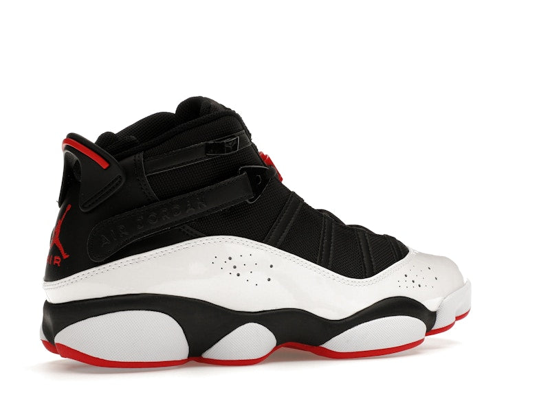 Jordan 6 Rings Black White Varsity Red