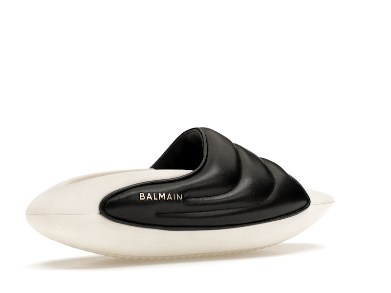 Balmain B-IT Mules Black White
