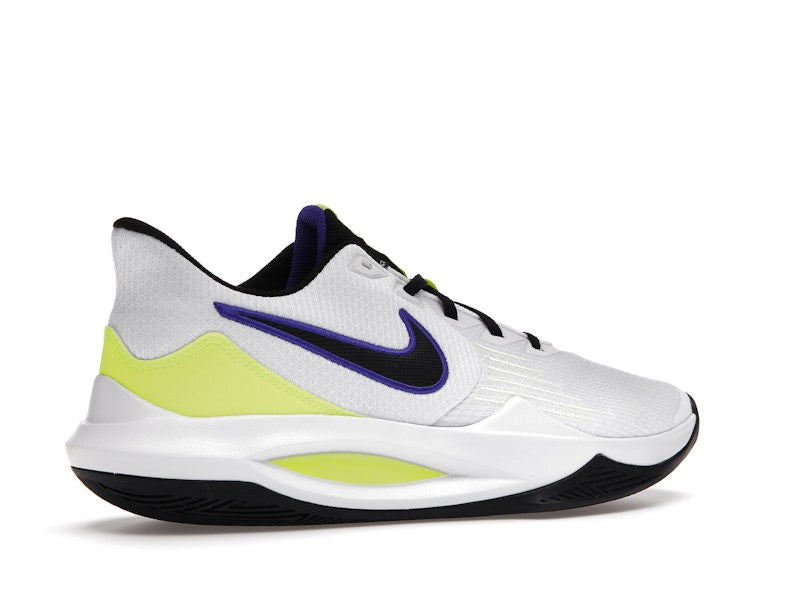Nike Precision 5 White Barely Volt