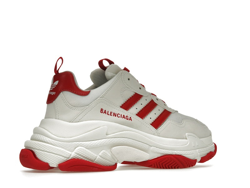 Balenciaga x adidas Triple S White Red