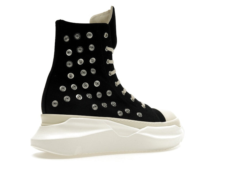Rick Owens DRKSHDW Abstract Sneaks Studded Eyelets Black Milk